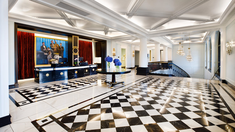 Carmichael Hotel lobby